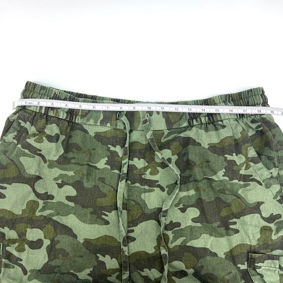 Old Navy Womens Linen Blend Camo Cargo Utility Drawstring Jogger Pants Size XL - Picture 4 of 9